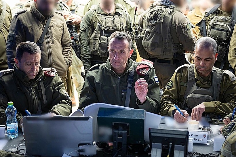 הרמטכ"ל הרצי הלוי בפיקוד המרכז