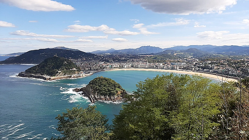 סאן סבסטיאן מלמעלה ספרד חבל הבסקים