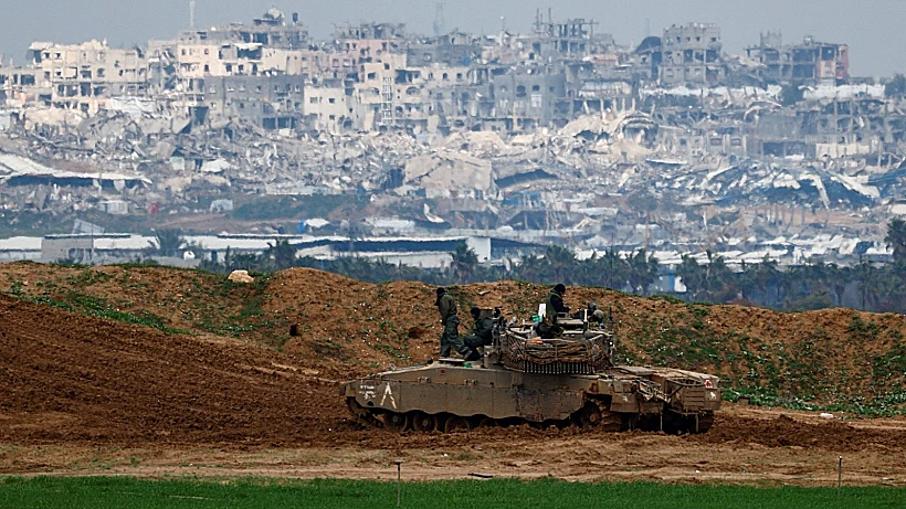 טנק על גבול רצועת עזה