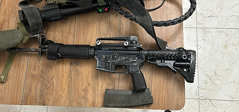 הנשק שאותר על המחבל בנור א-שמס