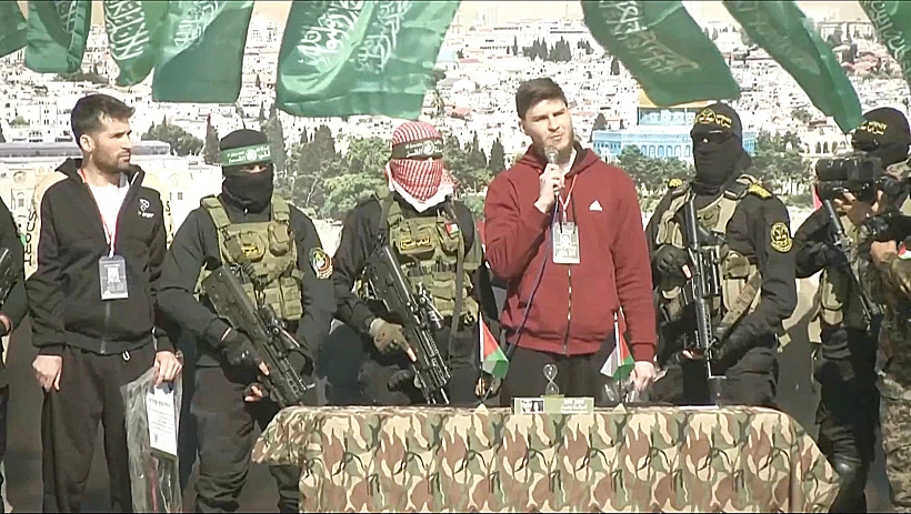 סשה טרופנוב ושגיא דקל-חן בשחרור מהשבי