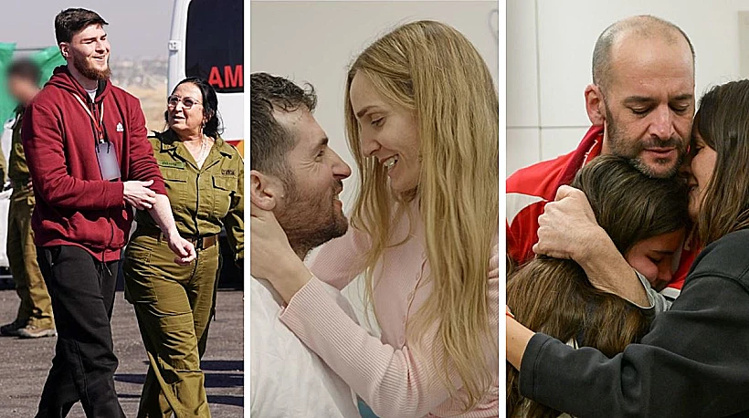 יאיר הורן עם משפחתו באיכילוב, שגיא דקל-חן עם אשתו אביטל ברעים, סשה טרופנוב חובר לכוח צה"ל