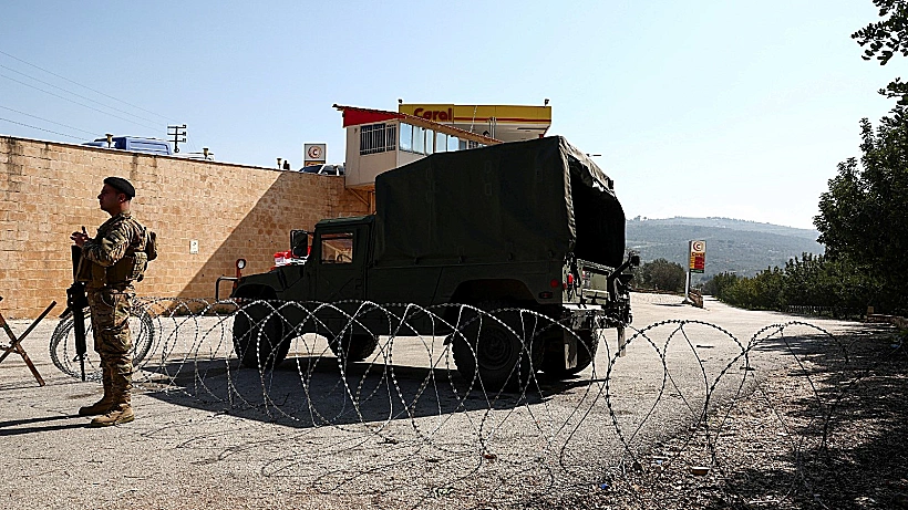 צבא לבנון בעיירה בדרום המדינה