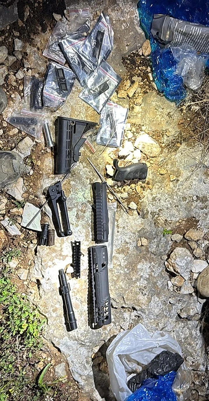 אמל"ח שאותר והוחרם בשומרון