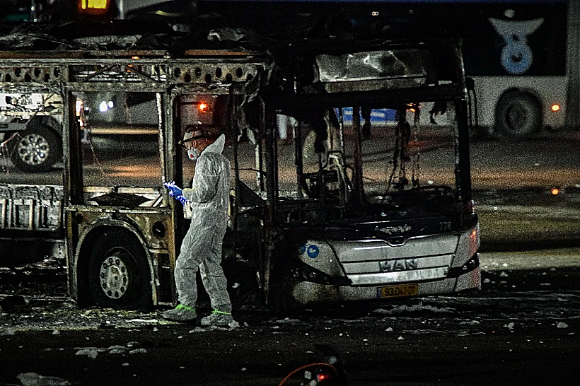 זירת הפיגוע בבת ים