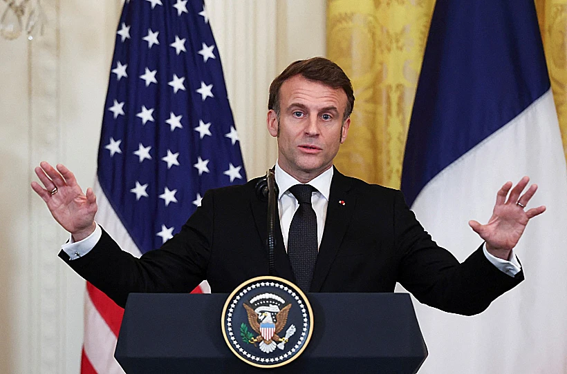 נשיא צרפת עמנואל מקרון