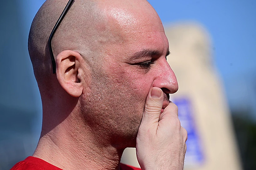 יאיר הורן בכיכר החטופים