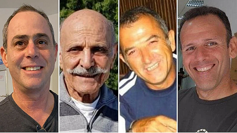 מימין: אוהד יהלומי, איציק אלגרט, שלמה מנצור וצחי עידן