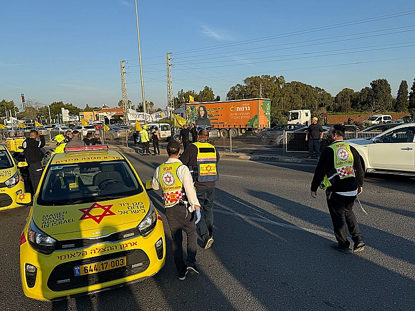 זירת פיגוע הדריסה בצומת כרכור