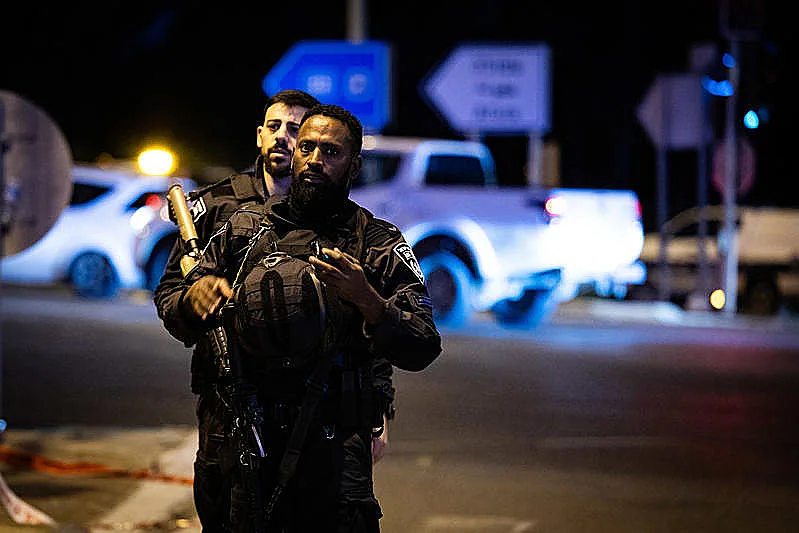 כוחות בזירת הפיגוע בכרכור