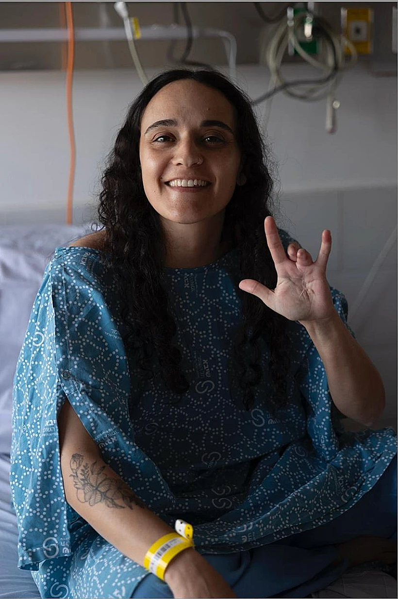 שורדת השבי אמילי דמארי בבית החולים שיבא