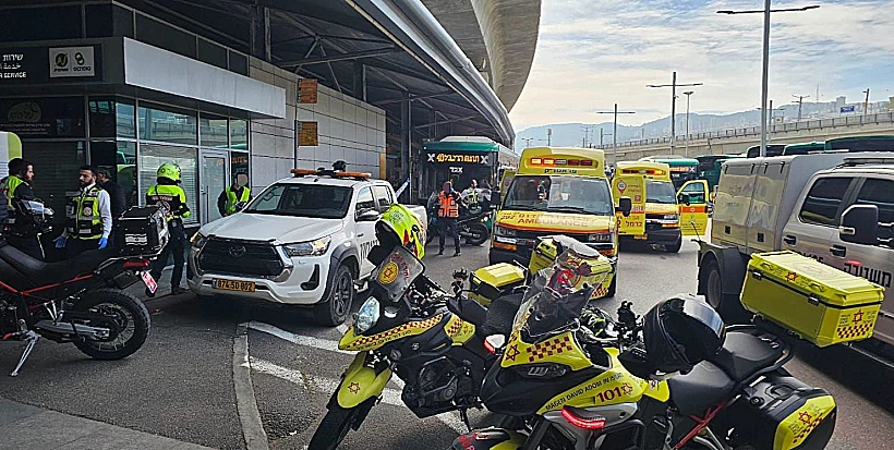 זירת הפיגוע בחיפה