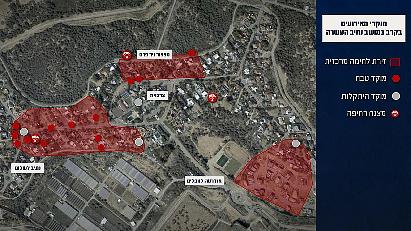 מוקדי הקרב במושב נתיב העשרה