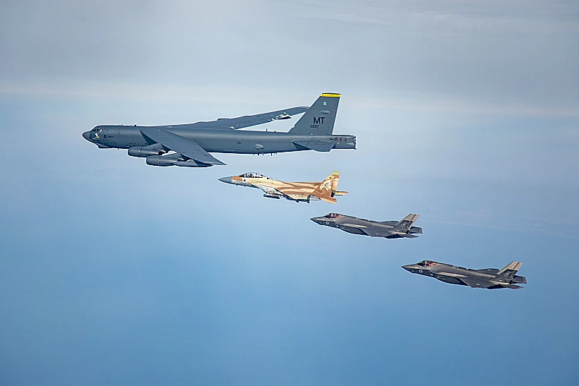 תרגיל אווירי משותף בין חיל האוויר הישראלי והאמריקני