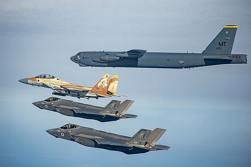 תרגיל אווירי משותף בין חיל האוויר הישראלי והאמריקני