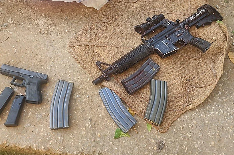 אמצעי הלחימה שהוחרמו ביהודה ושומרון