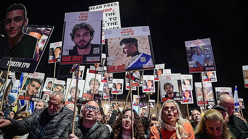 הפגנה למען החטופים בתל אביב, ביום ה-519 למלחמה