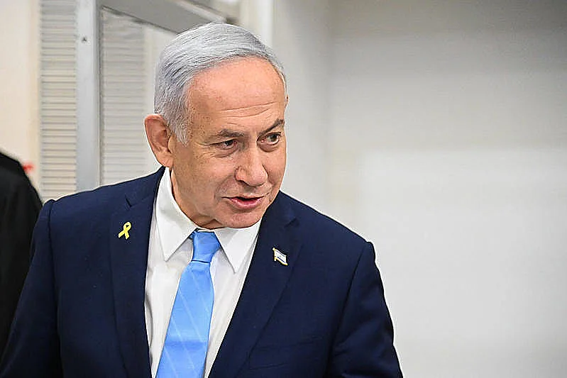 בנימין נתניהו בעדותו בבית המשפט בת"א