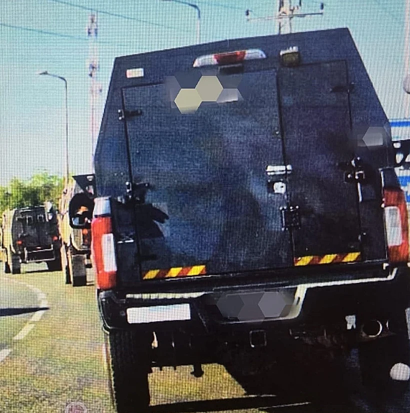 התמונות של כוחות הביטחון בדרכם לטולכרם שהעביר תושב טייבה לפעילי טרור ביו"ש