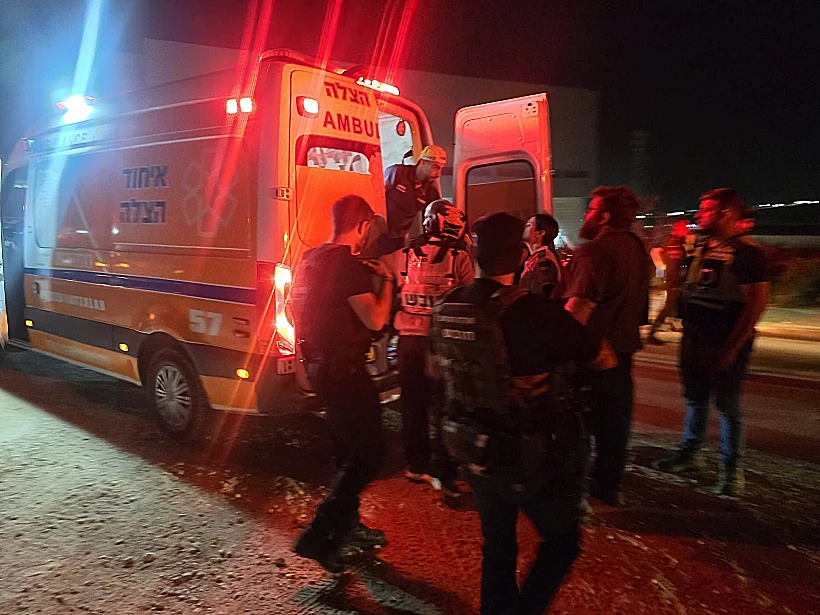 זירת פיגוע הירי ליד אריאל