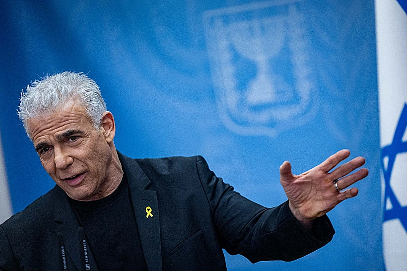 ראש האופוזיציה יאיר לפיד