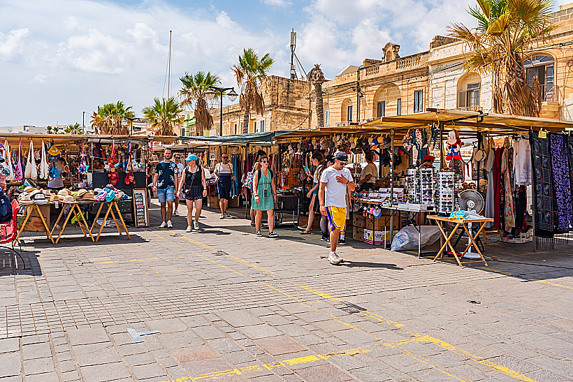 השוק בכפר הדייגים מרסשלוק מלטה
