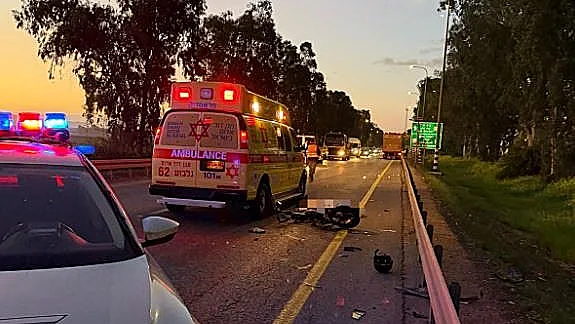 זירת התאונה ליד עפולה