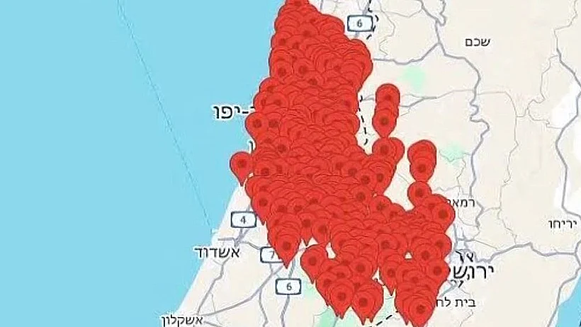 אזעקות במרכז הארץ בעקבות שיגור טיל מתימן