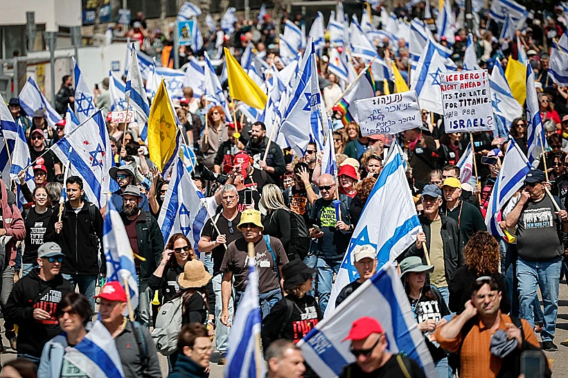 מפגינים נגד הממשלה בירושלים