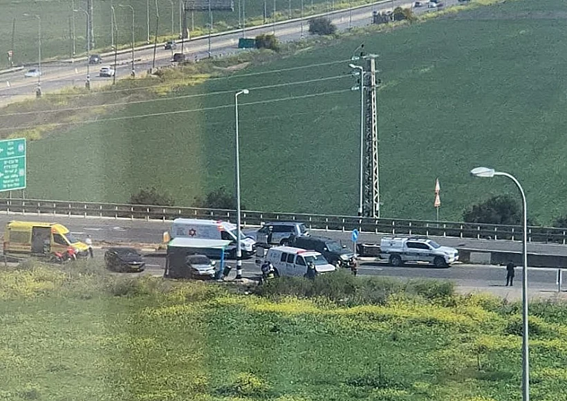 זירת הירי סמוך ליקנעם