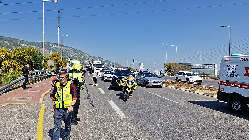 זירת פיגוע הירי סמוך ליקנעם