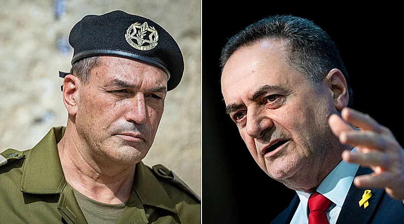 שר הביטחון ישראל כ"ץ והרמטכ"ל אייל זמיר