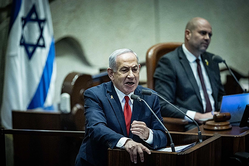 ראש הממשלה נתניהו נואם בכנסת