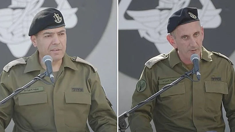 דובר צה"ל היוצא תת-אלוף דניאל הגרי, דובר צה"ל הנכנס תת-אלוף אפי דפרין