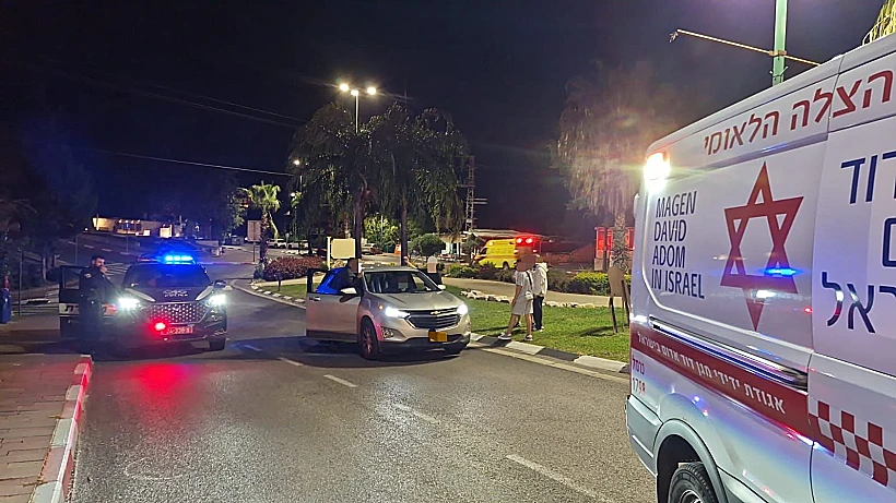 זירת התאונה בה נפצע הנער ביקנעם