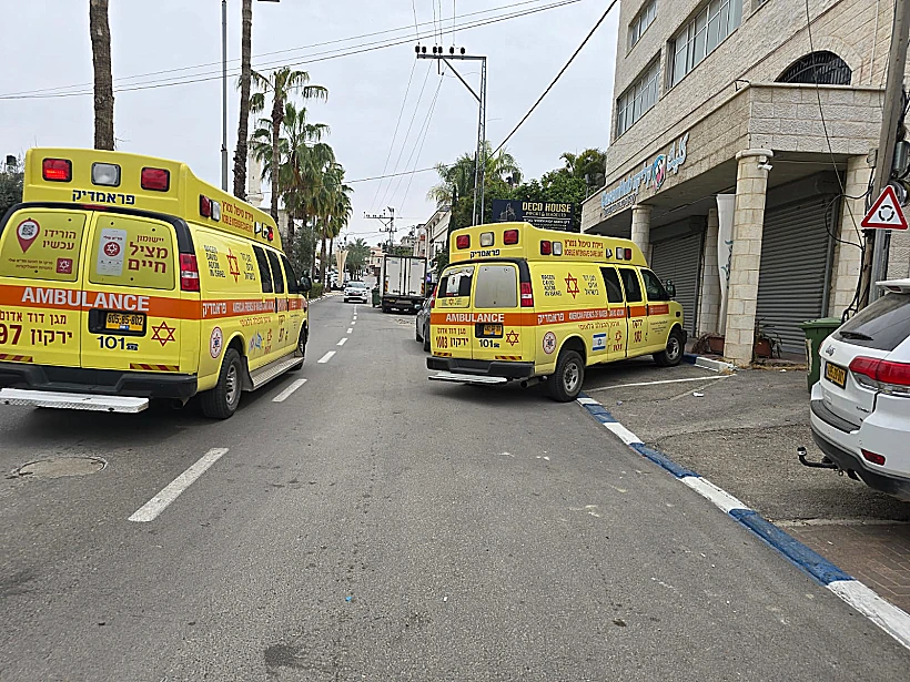 הזירה בה אותרו הצעירים שהורעלו בכפר קאסם