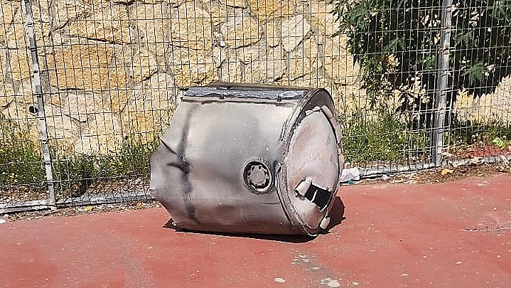 חלקי היירוט בעקבות השיגור מתימן