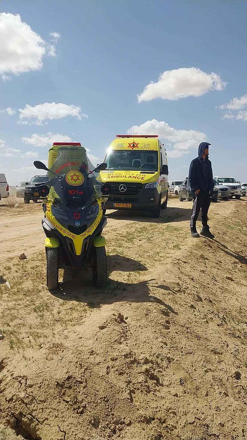 זירת התאונה בדרום