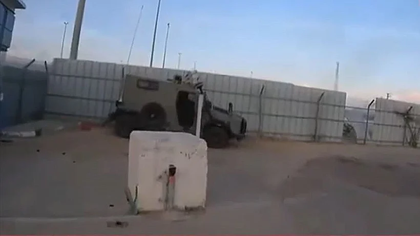 הקרב על מת"ק ארז ב-7 באוקטובר, מתוך מצלמות חמאס