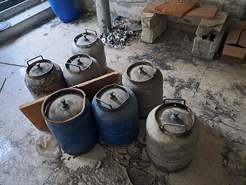 מעבדת המטענים שאותרה בשומרון