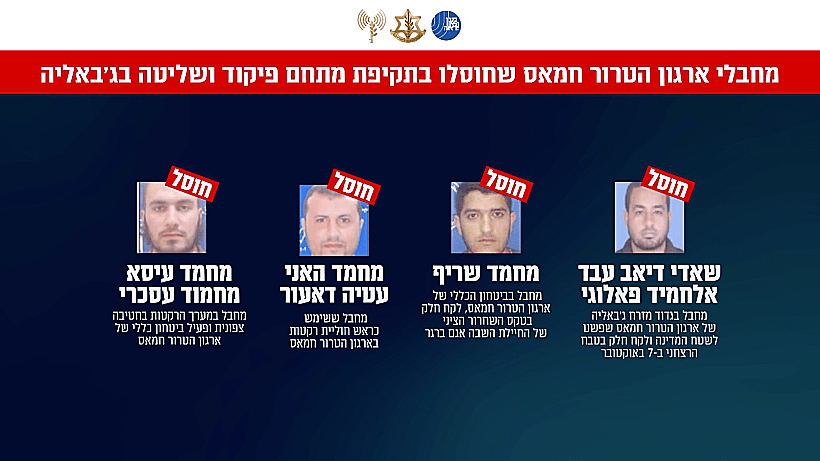 המחבלים שחוסלו בתקיפה בג'באליה