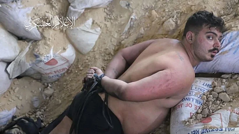 התיעוד של עומר ונקרט נלקח בשבי ב-7 באוקטובר