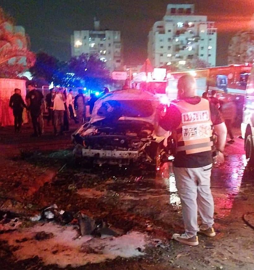 זירת נפילה באשקלון