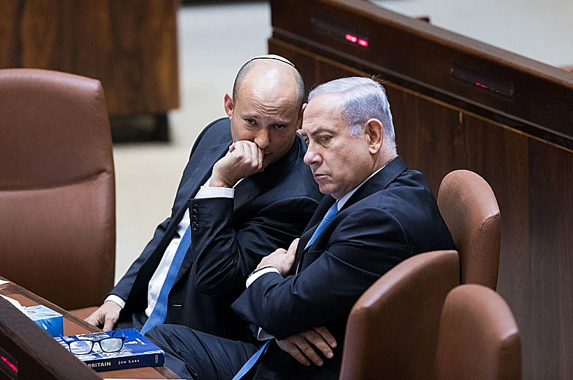נתניהו ובנט במליאת הכנסת