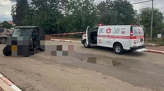 זירת התהפכות הטרקטורון בעמק החולה