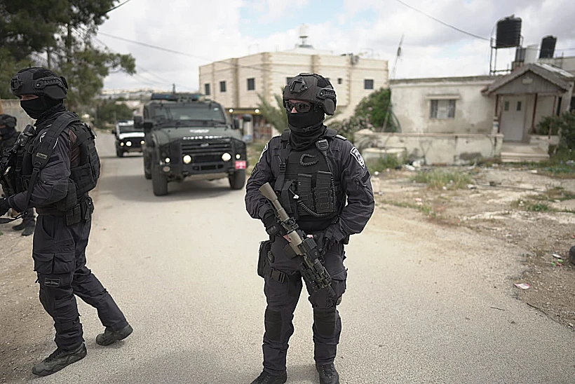 פעילות שוטרי יס"מ באזור הדריסה בהר חברון