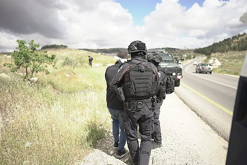 פעילות שוטרי יס"מ באזור הדריסה בהר חברון