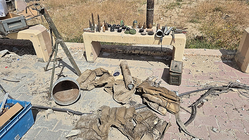 אמצעי לחימה שאותרו בדרום הרצועה