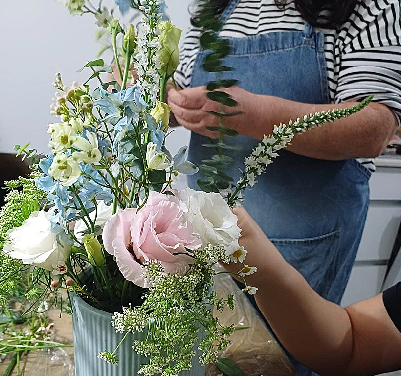 סדנאות שזירת פרחים