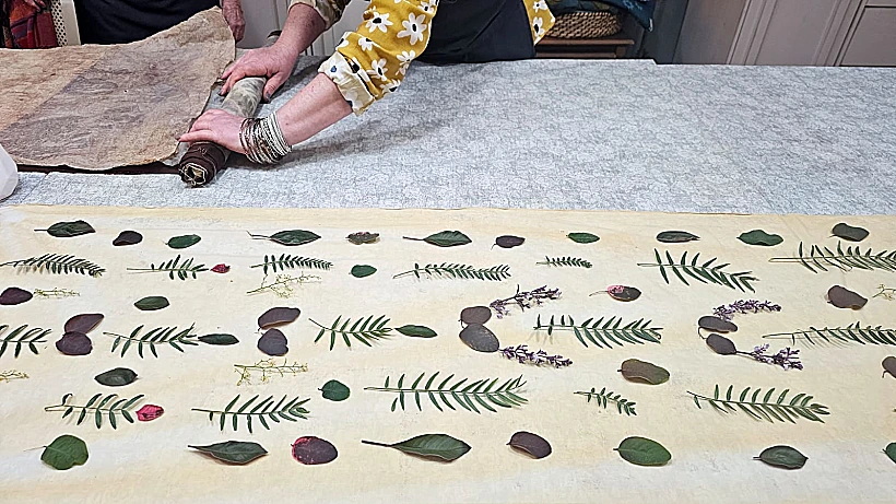 סדנת הדפס בוטני על בד